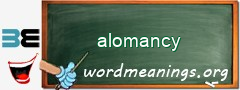 WordMeaning blackboard for alomancy